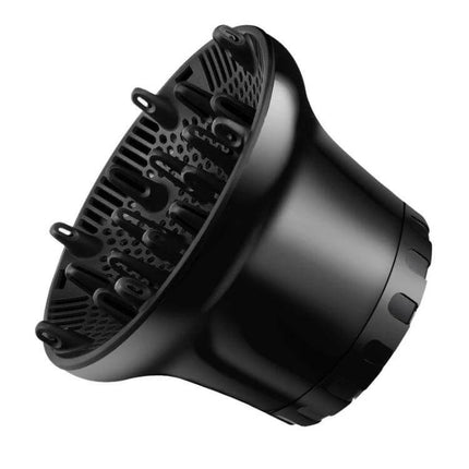 Universal Hair Diffuser For Blow Dryers, Rotatable Design - black universal diffuser with honeycomb vents and prongs for curl-friendly airflow