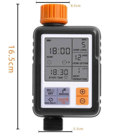 Universal LCD Sprinkler Controller for Outdoor Garden Irrigation digital timer with LCD, battery-powered outdoor irrigation controller for garden and lawn