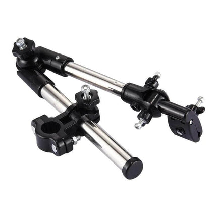 Universal Foldable Stainless Umbrella Mount For Bike Angle Adjustable, stainless steel handlebar umbrella mount with adjustable angle and foldable design