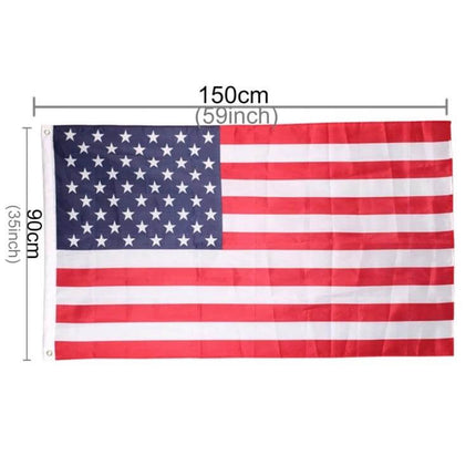 US Flag 150x90 Cm For Home Display And Outdoor Use - polyester 150x90cm flag for porch, deck, or flagpole, visible from street