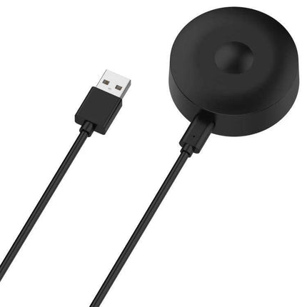 USB-C Oral-B iO Toothbrush Charging Cable, 1m Length – black magnetic charging cable with USB-A to USB-C connector and round charging dock