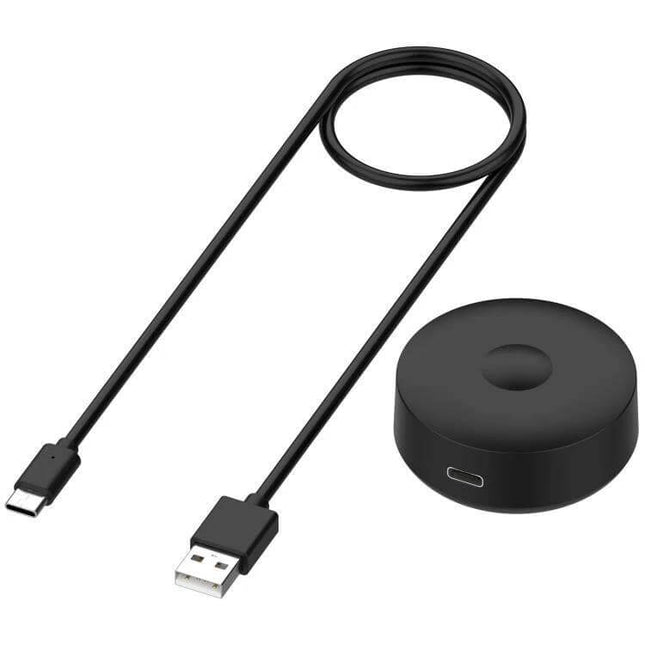 USB-C Oral-B iO Toothbrush Charging Cable, 1m Length - black USB-A to USB-C cable with magnetic charging puck for Oral-B iO toothbrushes