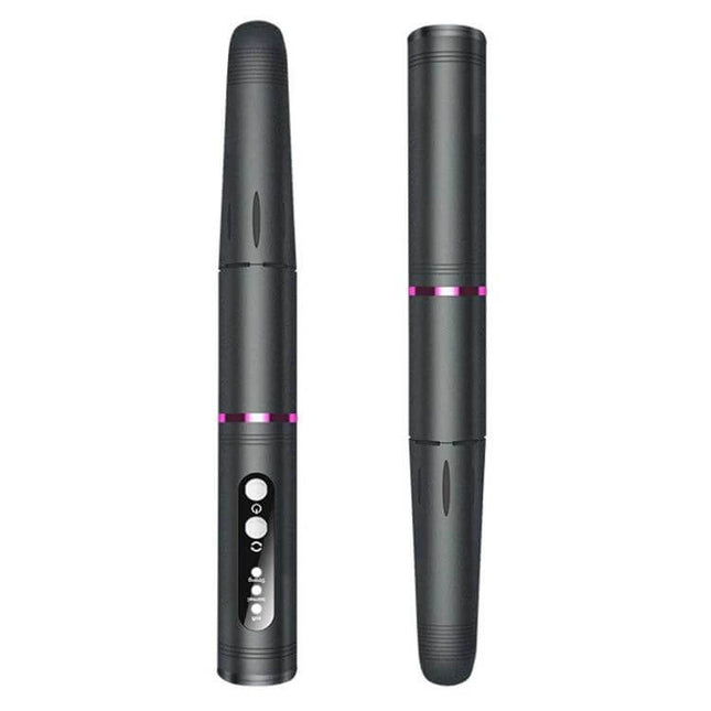 USB Charging Portable Manicure Remover And Polisher For Nails Grey - compact travel nail drill with 3-speed 18000 RPM and 6 polishing heads