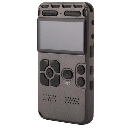 Pocket-Sized Voice Recorder for Everyday Note-Taking and Meetings showing compact gray recorder with screen and control buttons