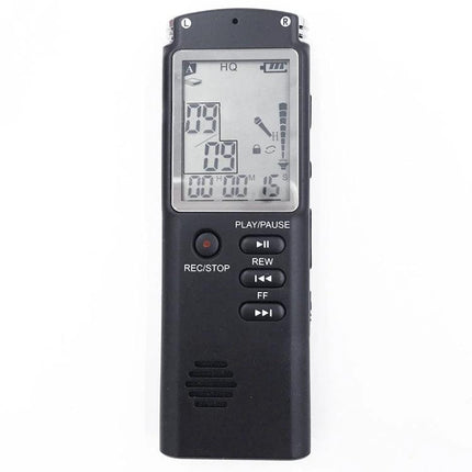 Voice Recorder for Everyday Office Notes and Phone Captures compact digital recorder with LCD and buttons