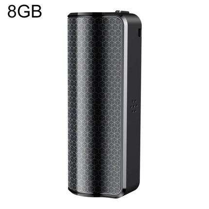 A Compact Voice Recorder for Everyday Meetings and Notes - slim 8GB black recorder with honeycomb front for clear meeting and lecture capture