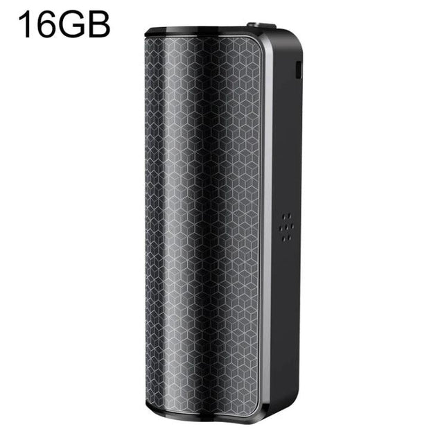 Handy Recording Pen for Daily Conversations and Notes compact 16GB black patterned voice recorder for meetings and lectures
