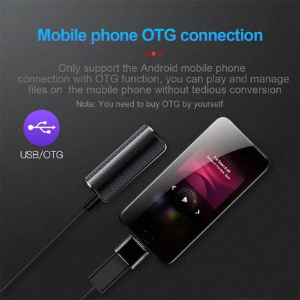 Handy Recording Pen for Daily Conversations and Notes connected to Android phone via USB OTG for recording playback and file management