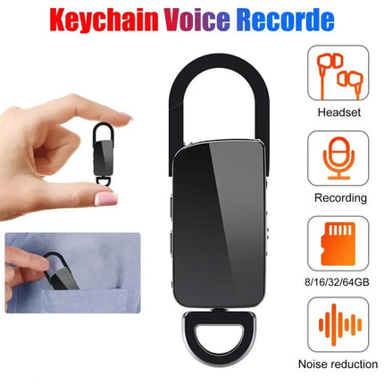 S20 8GB Keychain Digital Voice Recorder With Noise Reduction