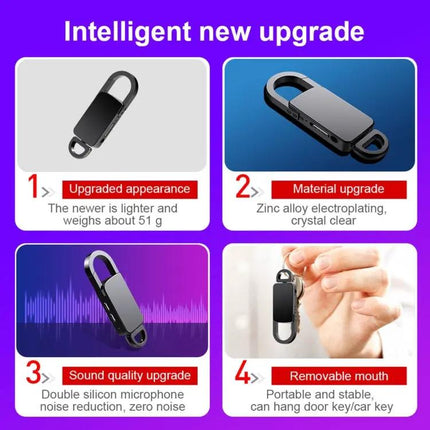 S20 8GB Keychain Digital Voice Recorder With Noise Reduction