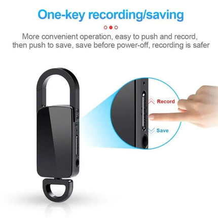 S20 8GB Keychain Digital Voice Recorder With Noise Reduction