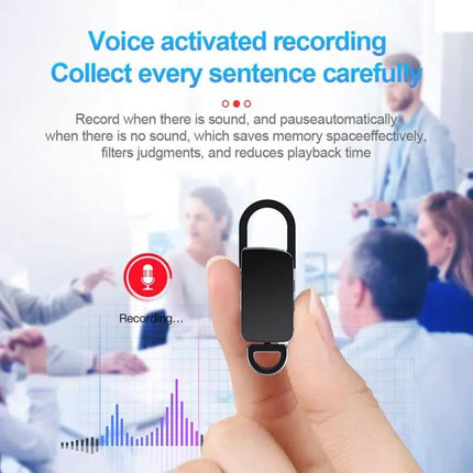 S20 8GB Keychain Digital Voice Recorder With Noise Reduction