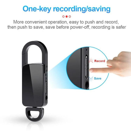 Compact Keychain Recorder for Daily Voice Notes on the Go – sleek one-key recording keychain attached to bag or keys for instant voice memos