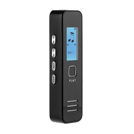 SK007 Voice Recorder for Meetings and Interviews compact black recorder with screen and play button for clear meeting and interview audio