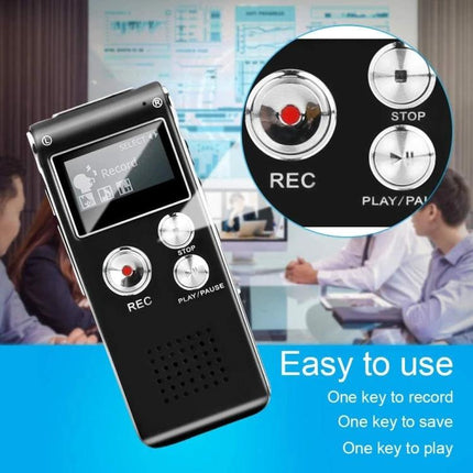 Voice Recording Pen for Daily Notes and Meetings - compact digital recorder with REC button, WAV 384Kbps, USB file transfer for lectures and meetings