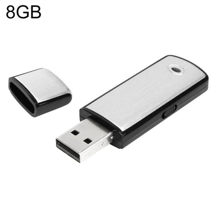 SK858 Voice Recorder for Everyday Meeting Notes and Ideas - compact 8GB USB flash-style voice recorder with cap, pocket-friendly for quick meeting notes