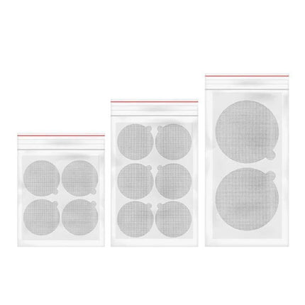 Vertuo Compatible Disposable Capsule Foil Sealer Paper, 37mm, Pack Of 100 - clear 37mm round foil seal sheets in resealable bags, compatible with Nestlé Vertuo