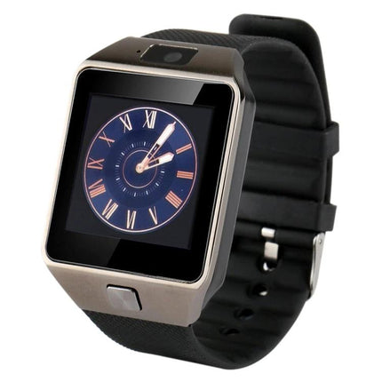 Smart Watch for Tracking Daily Activities and Staying Connected - black smartwatch with activity tracking, sleep monitoring, call alerts, and sporty band