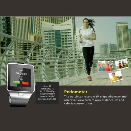 Smart Watch for Tracking Daily Activities and Staying Connected — jogger wearing smartwatch tracking steps, distance, sleep and calls