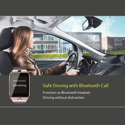 Smart Watch for Tracking Daily Activities and Staying Connected - woman driving using watch Bluetooth call for safe driving and activity tracking