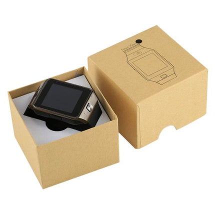 Smart Watch for Tracking Daily Activities and Staying Connected - black smartwatch displayed in eco-friendly box, ideal for steps sleep and call monitoring