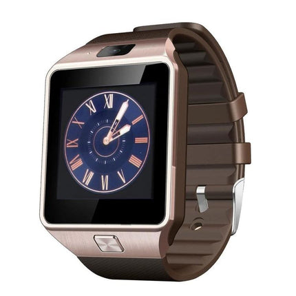 Smart Watch for Tracking Daily Activities and Staying Connected - brown smartwatch showing analog clock face, step and sleep tracking for everyday use