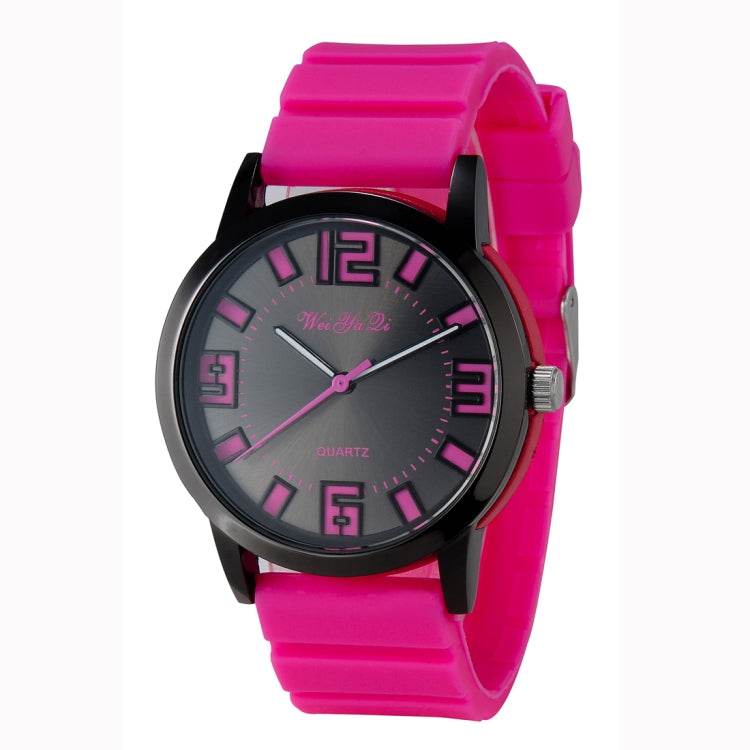 WeiYaQi 891 Fashion Wrist Watch with Silicagel Band Elegance