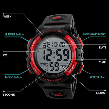 SKMEI Multifunctional Outdoor Sports Wrist Watch for Daily Wear, Size S