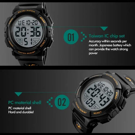 SKMEI Multifunctional Outdoor Sports Wrist Watch for Daily Wear, Size S