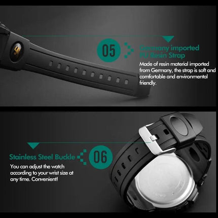 SKMEI Multifunctional Outdoor Sports Wrist Watch for Daily Wear, Size S