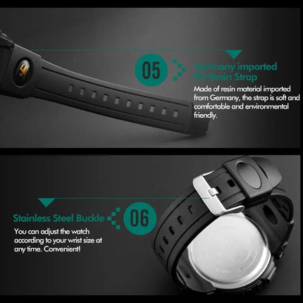 SKMEI Multifunctional Outdoor Sports Wrist Watch for Daily Wear, Size S