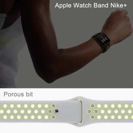 Silicone Sport Band Compatible Apple Watch 38-42mm Gray