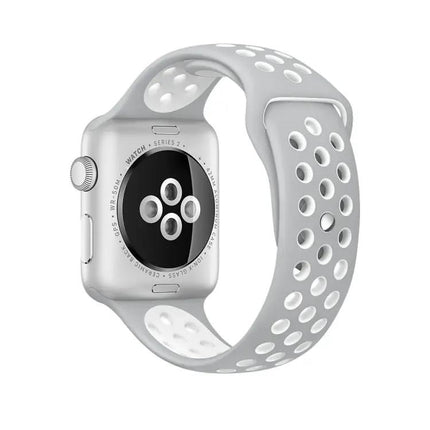 Silicone Sport Band Compatible Apple Watch 38-42mm Gray