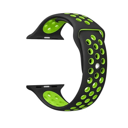 Silicone Sport Band For Apple Watch Sizes 42-49mm Grey Yellow