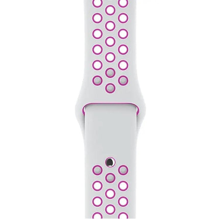 Silicone Sport Band For Apple Watch Sizes 42-49mm Grey Yellow