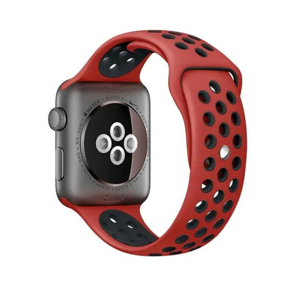 Silicone Sport Band For Apple Watch Sizes 42-49mm Grey Yellow