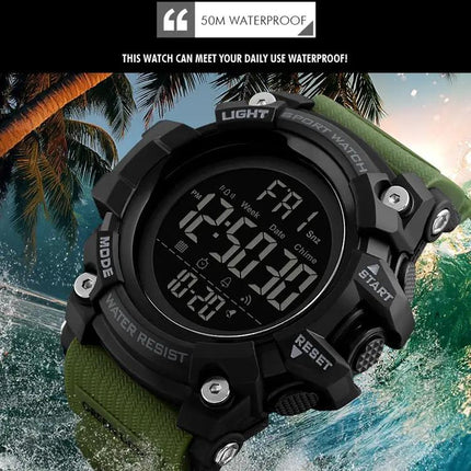 SKMEI Men's Waterproof Digital Watch for Outdoor Use