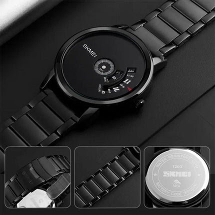 SKMEI Waterproof Fashion Stainless Steel Wrist Watch | Syndmart
