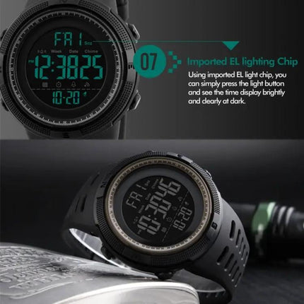 SKMEI Fashionable Men's Outdoor Waterproof Sports Watch