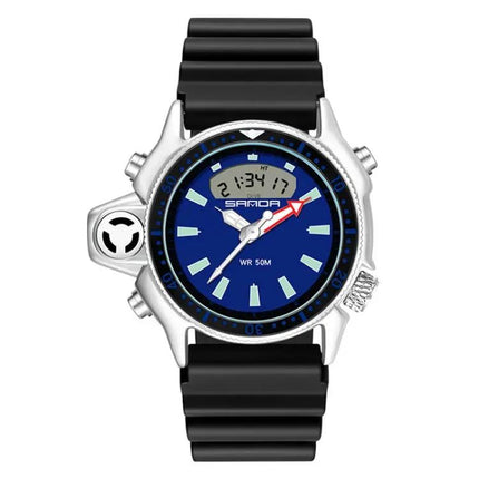 SANDA Men's 50m Waterproof Digital Sports Watch 38mm | Syndmart