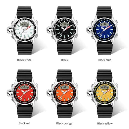 SANDA Men's 50m Waterproof Digital Sports Watch 38mm | Syndmart