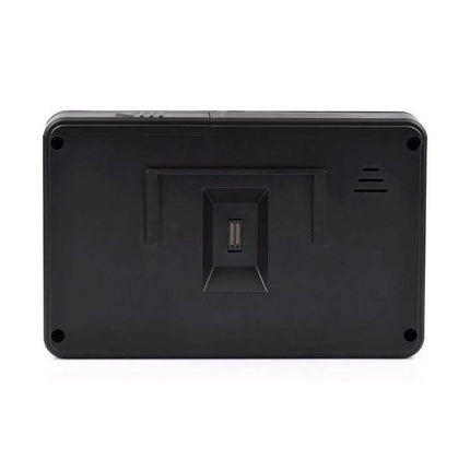 Smart Video Doorbell with 4.3-Inch HD Display for Home Security front view showing 4.3-inch display unit and mounting backplate