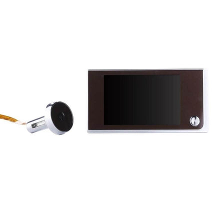 Digital Security Camera Peephole Door Viewer with 3.5-Inch Screen showing peephole camera and 3.5-inch display for home security