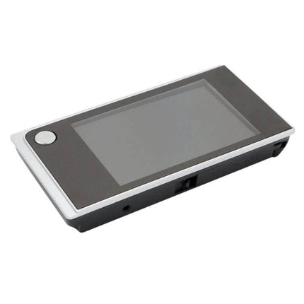 Digital Security Camera Peephole Door Viewer with 3.5-Inch Screen showing compact 3.5-inch HD display and slim black silver housing