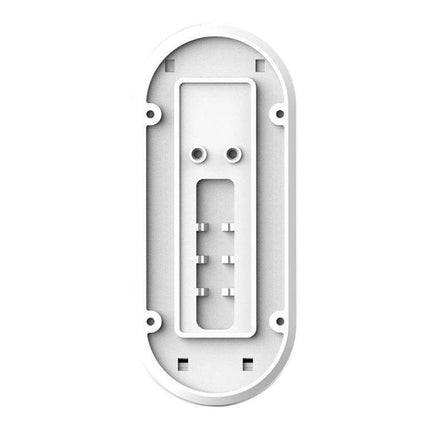 Smart WiFi Video Doorbell with Remote Monitoring and Night Vision - white mounting bracket/backplate for secure wall installation