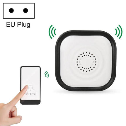 AITENG Wireless Batteryless Doorbell with EU Plug for Home Entries - self-powered plug-in chime unit and wireless button