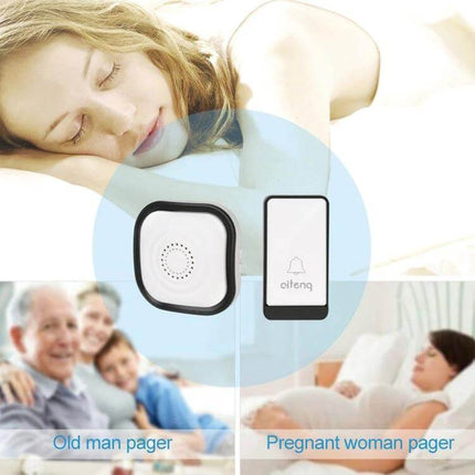 AITENG Wireless Batteryless Doorbell with EU Plug for Home Entries — self-powered doorbell set ideal for homes, long-range 150m, no batteries