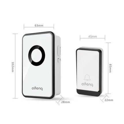 AITENG Self-Powered Wireless Doorbell for EU Homes