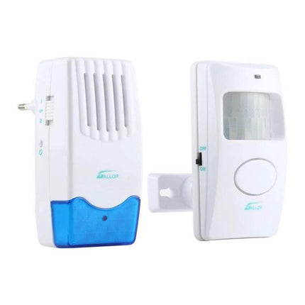 Gallop Wireless Electro Guard Watch for Home Security wireless motion sensor and receiver kit shown on white background