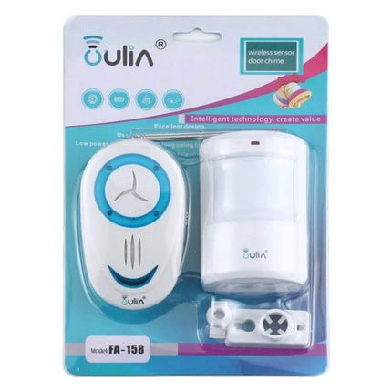 OULIA Wireless Door Chime with Sensor for Home Security Monitoring - packaged wireless sensor and chime unit